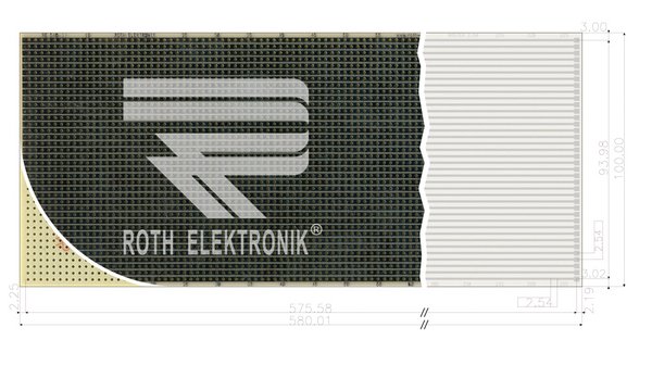 Едностранна универсална платка RE510-S3 100×580мм