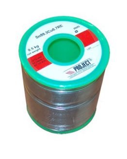 Тинол PROJECT 1мм 500гр Sn99.3/Cu0.7 5-канала