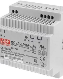 Захранващ блок за DIN шина DR-60-15 15VDC 4A 60W
