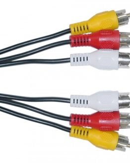 Кабел 3xRCA към 3xRCA 10м, черен