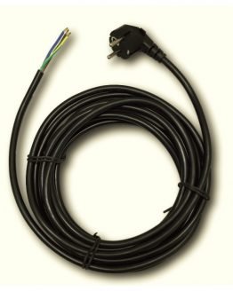 Захранващ кабел 3х1мм2 черен 3м