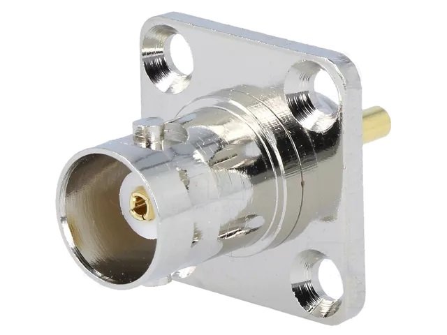 Съединител BNC женски метален 4-винта
