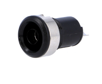 Гнездо за банан щекер BC-124/B 10A/60VAC черно