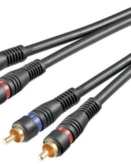 Кабел 2xRCA към 2xRCA 1.5м, черен