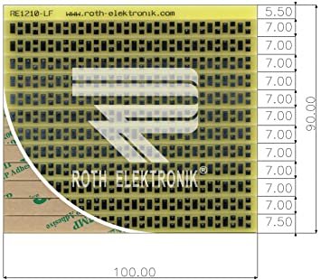 Едностранна универсална платка RE1210-LF 90×100мм