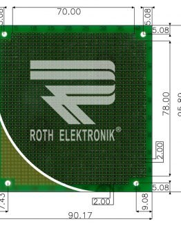 Едностранна универсална платка RE130-LF 90.17×95.89мм