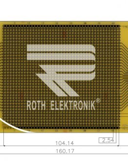 Едностранна универсална платка RE225-LF 100×160мм Едностранна универсална платка RE225-LF 100×160мм