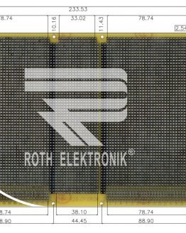 Едностранна универсална платка RE322-LF 160×233.4мм