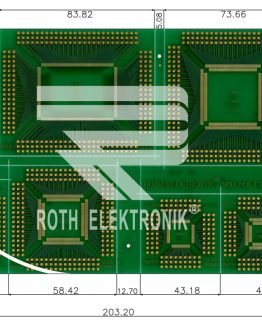 Двустранна универсална платка RE470 123×203мм