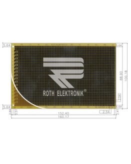 Едностранна универсална платка RE524-LF 100×160мм