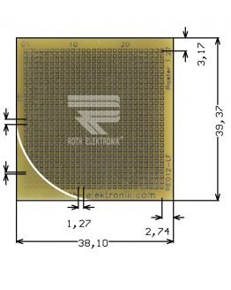 Едностранна универсална платка RE012-LF 38.1×39.17мм