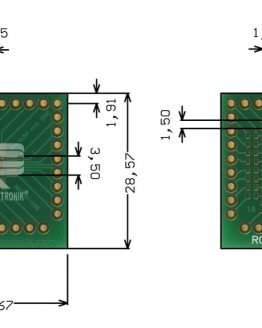Преходна платка RE935-02E QFN32/QFP32 26.67×28.57мм