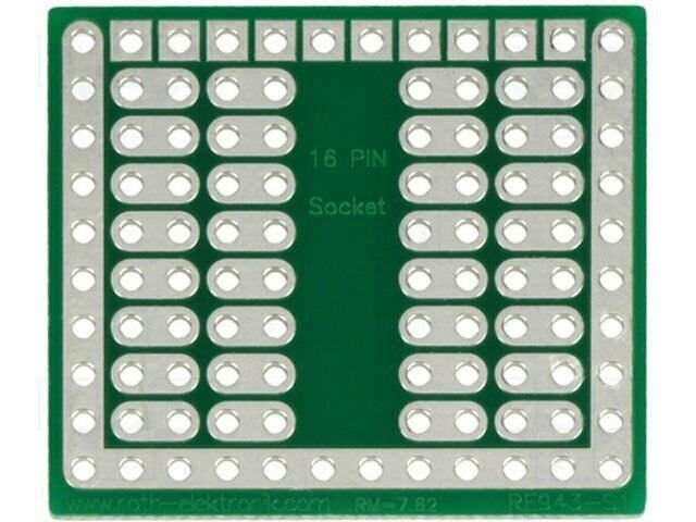 Едностранна универсална платка RE942-S1 24.76×31.75мм