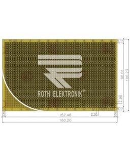 Едностранна универсална платка RE100-LF 100×160мм