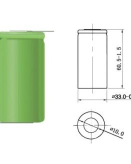 Батерия D 1.2V 8000mAh Ni-MH /изводи/