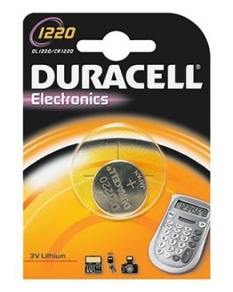 Батерия DURACELL 3V CR1220 /DL1220/, литиева
