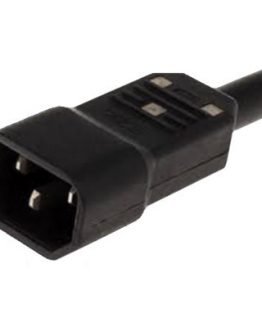 Букса захранваща AC 3P мъжка кабелна (IEC60320 C14)