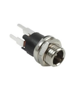 Букса захранваща 5.5х2.5мм мъжка панел метална