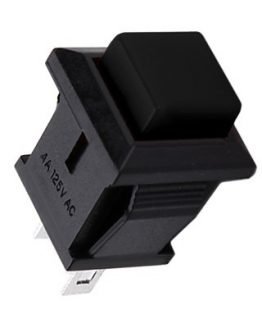 Бутон незадържащ 14х14мм 0.5A/250VAC черен