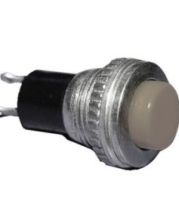 Бутон незадържащ ф12мм 0.5A/250VAC бял