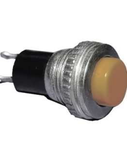 Бутон незадържащ ф12мм 0.5A/250VAC жълт