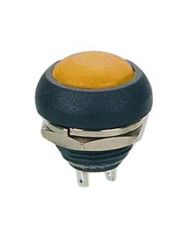 Бутон незадържащ ф18мм 1A/250VAC жълт