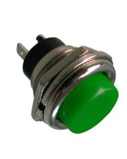Бутон незадържащ ф19мм 1A/250VAC зелен