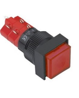 Бутон незадържащ LAS1F-22/R/250 М16 червен