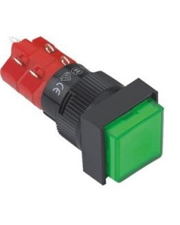 Бутон незадържащ LAS1F-22/G/250 М16 зелен