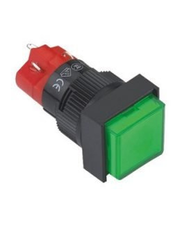 Бутон незадържащ LAS1F-11/G/250 М16 зелен