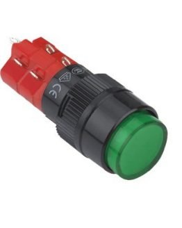 Бутон незадържащ LAS1Y-22/G/250 М16 зелен