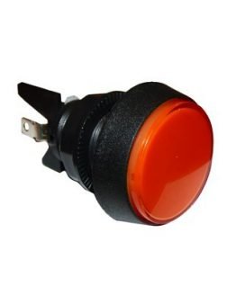 Бутон игрален M24 ф44мм (ON)-ON червен