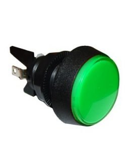 Бутон игрален M24 ф44мм (ON)-ON зелен
