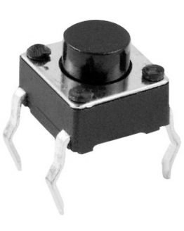 Бутон за платка 6x6мм Н:4.3мм 4P (ON)-OFF