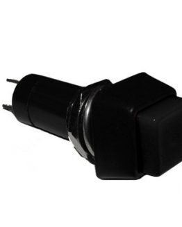 Бутон задържащ 15х15мм 1A/250VAC черен