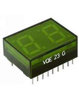 Цифров индикатор двоен VQE23 12.7мм, общ катод, ЗЕЛЕН