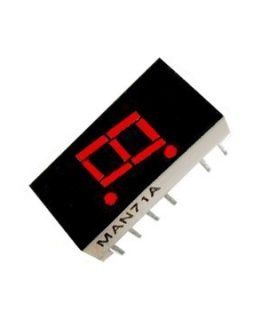 cifrov-indikator-edinichen-man71a-762-mm-350mcd-480mw-obshh-anod-cherven Цифров индикатор единичен MAN71A 7.62мм, общ анод, ЧЕРВЕН