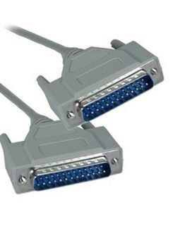 Кабел DB25 мъжки/DB25 мъжки RS-232 1.8м
