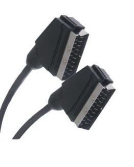 Кабел SCART мъжки/SCART мъжки ф7мм 1.5м