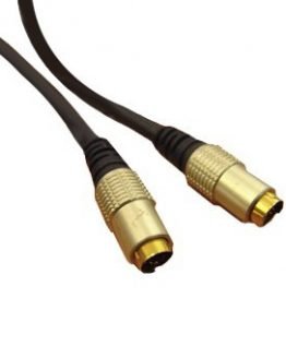 Кабел SVHS мъжки/SVHS мъжки ф6мм 3м