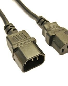 Кабел захранващ C14 мъжки/C13 женски 1.8м