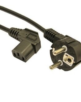 Кабел захранващ C13 3×1.00мм2 3м ъглов