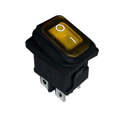 Ключ кобиличен 19х13мм 250VAC/6A жълт