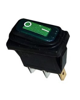 Ключ кобиличен 28х11мм 250VAC/15A зелен