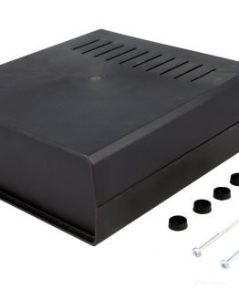 Пластмасова кутия Z-1W 198x188x70мм черна