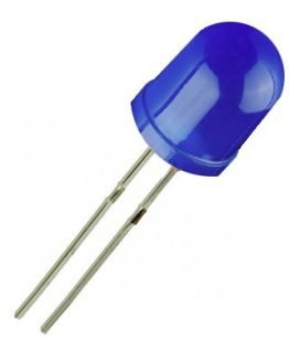 Светодиод, LED диод 10мм OSB5YUA164A-KL, 472nm 1120mcd 60deg, СИН дифузен