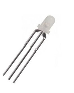 LED 3мм HT-204SRVGW/3P/, ЧЕРВЕН/ЗЕЛЕН дифузен