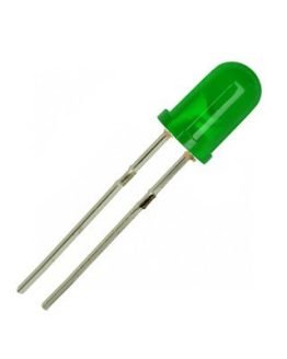 Светодиод, LED диод 5мм OSG5GA5B64A, 525nm 2180mcd 60deg, ЗЕЛЕН дифузен