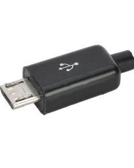 Съединител микро USB тип B, 5pin мъжки за кабел /P903476/