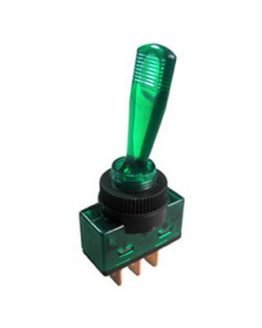 Превключвател с лост М12 ON-OFF зелен